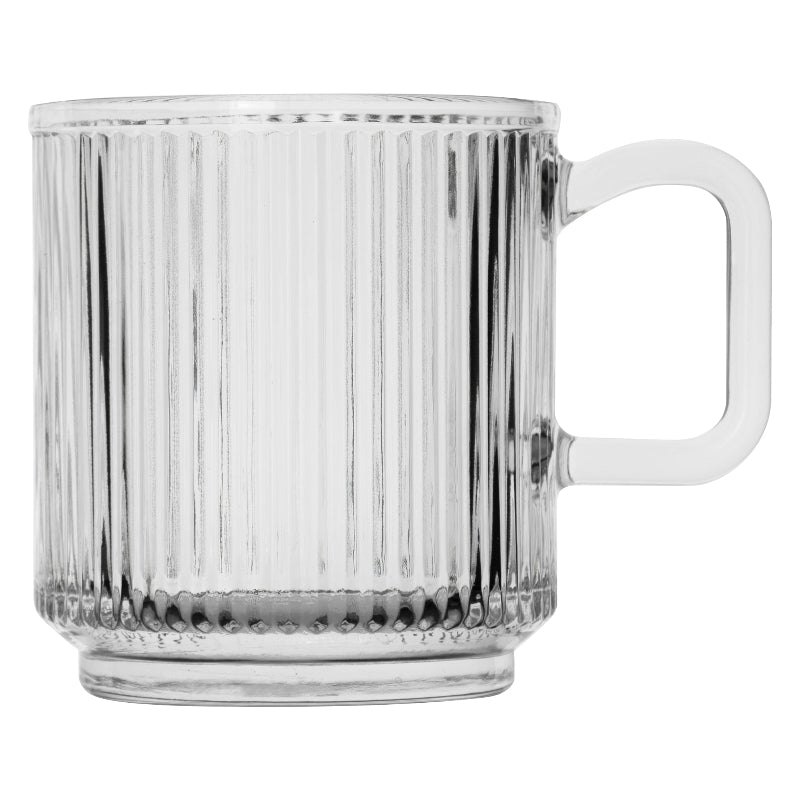 Regent Glass Ribbed Mug 340ml 10718