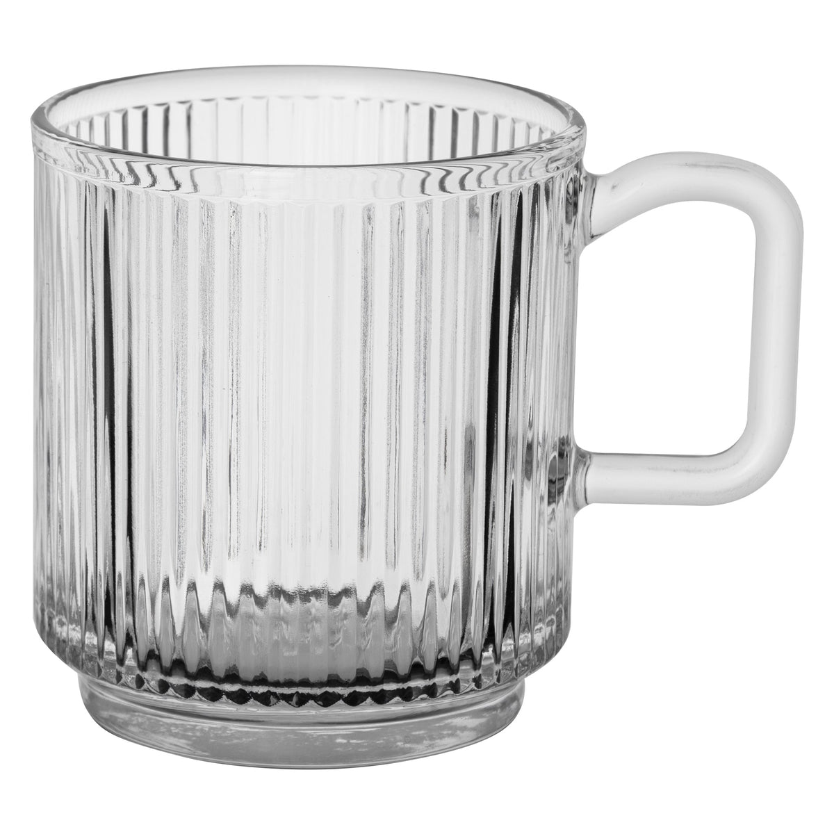 Regent Glass Ribbed Mug 340ml 10718