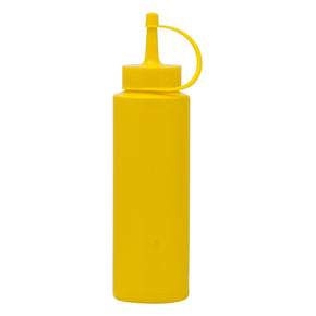 Regent Round Plastic Sauce Bottle Yellow 6 Pack 250ml 12109