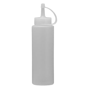 Regent Round Plastic Sauce Bottle White 6 Pack 250ml 12110
