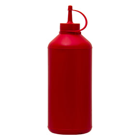 Regent Round Plastic Sauce Bottle Red 6 Pack 12112