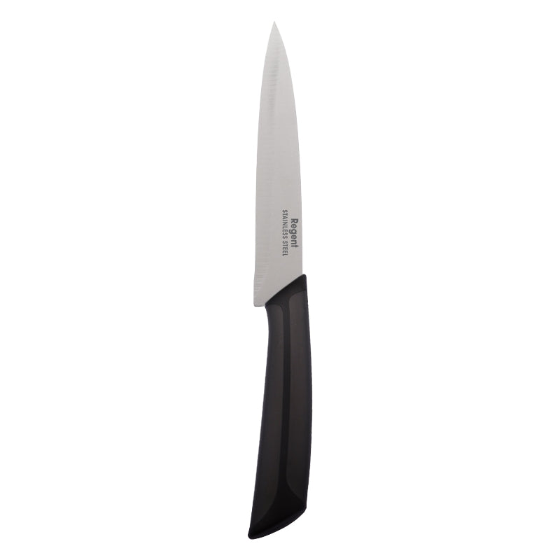 Regent Kitchen Premium Utility Knife With Black And Grey Handle, 230mm 12620