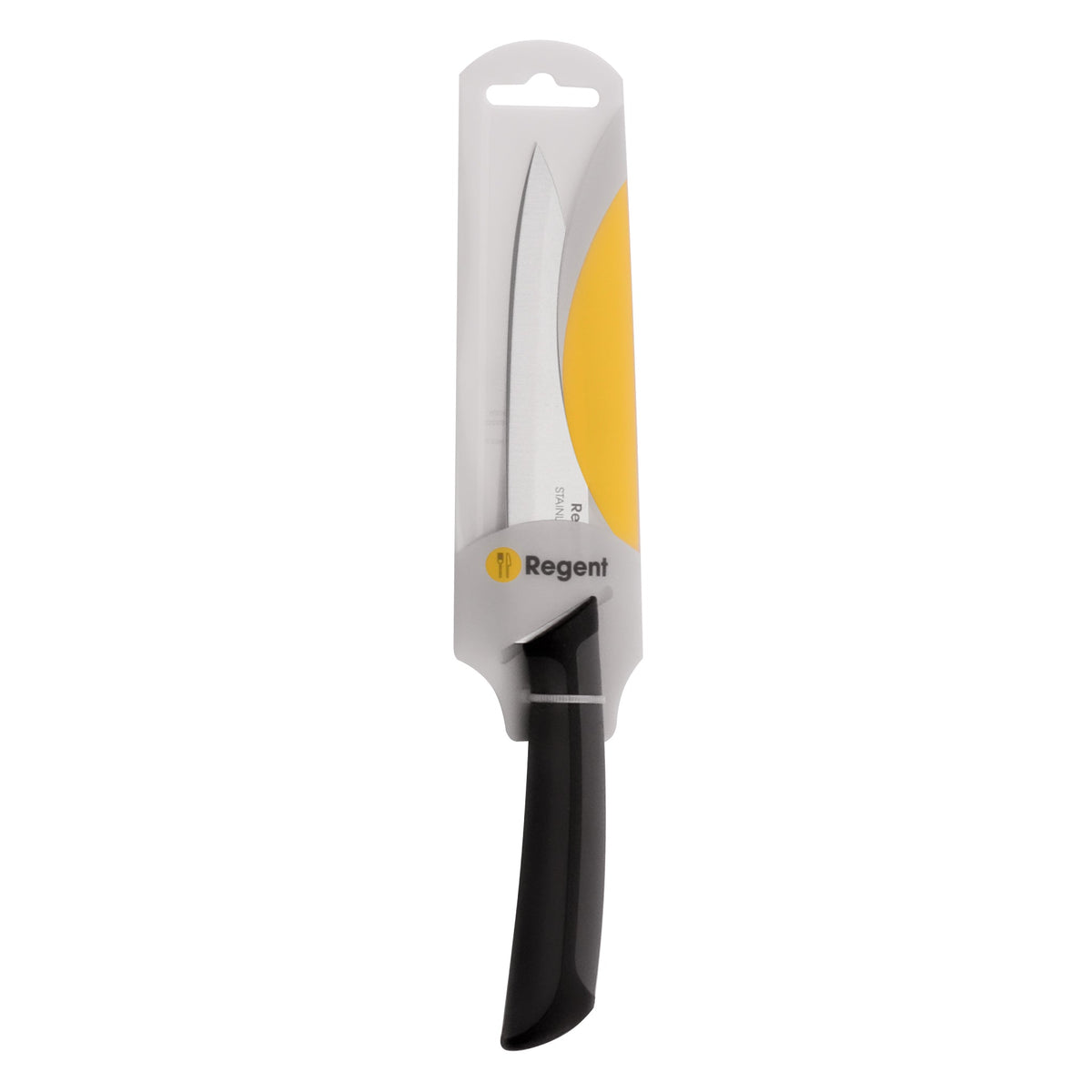 Regent Kitchen Premium Utility Knife With Black And Grey Handle, 230mm 12620