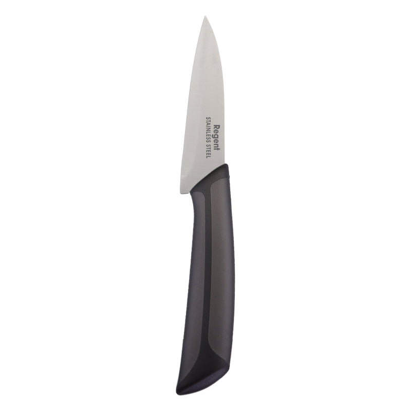 Regent Kitchen Premium Paring Knife With Black And Grey Handle, 195mm 12621