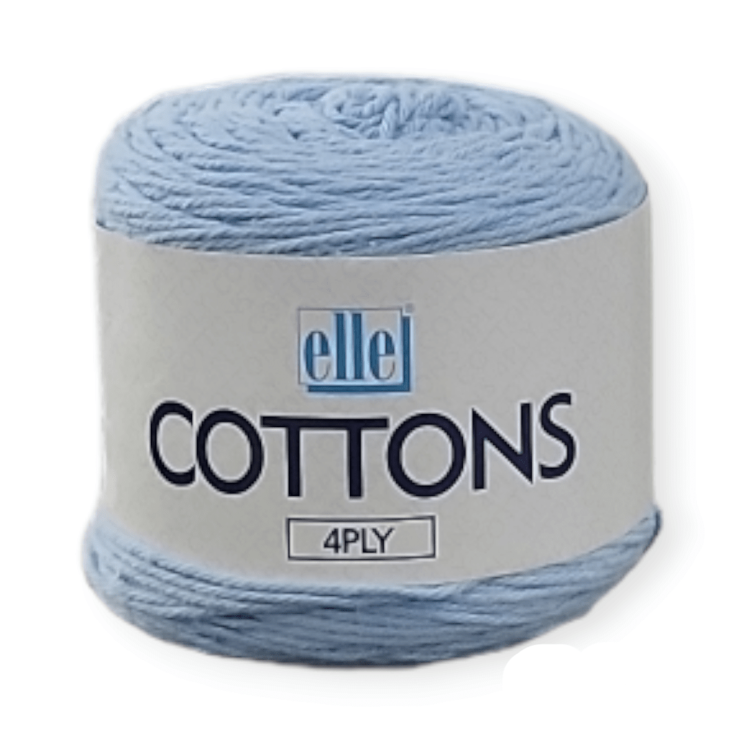 ELLE Habby Elle Cotton 4 Ply Baby Blue 003 50G (7297737687129)