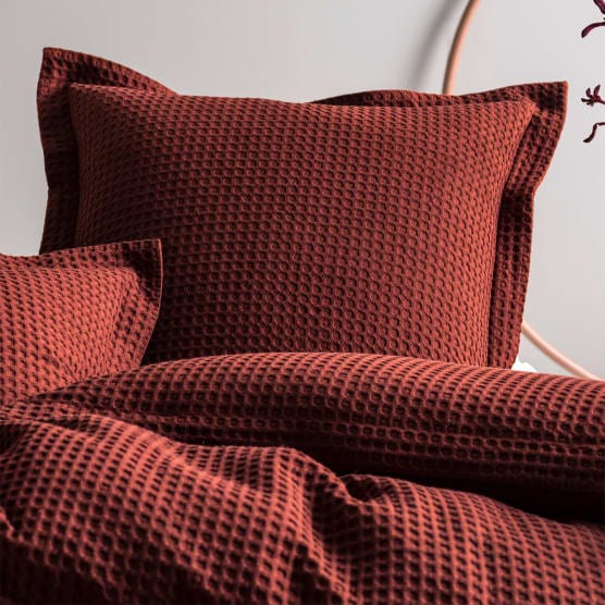 Linen House Duvet Cover Linen House Brick Deluxe Waffle Duvet Cover Set (4711229620313)
