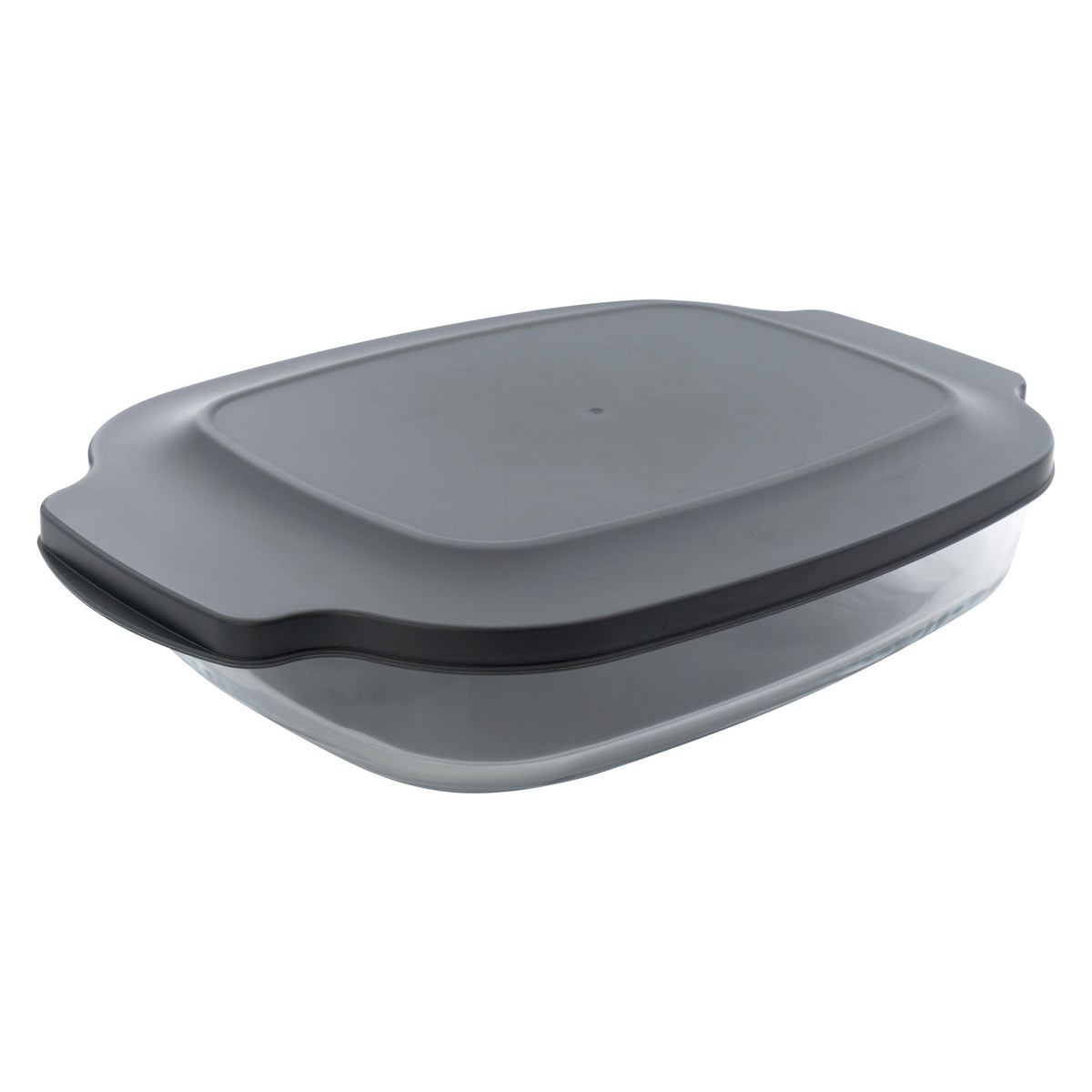 Consol Vigo Rectangular Glass Baking Dish With Grey Plastic Lid, 2.7L 17226