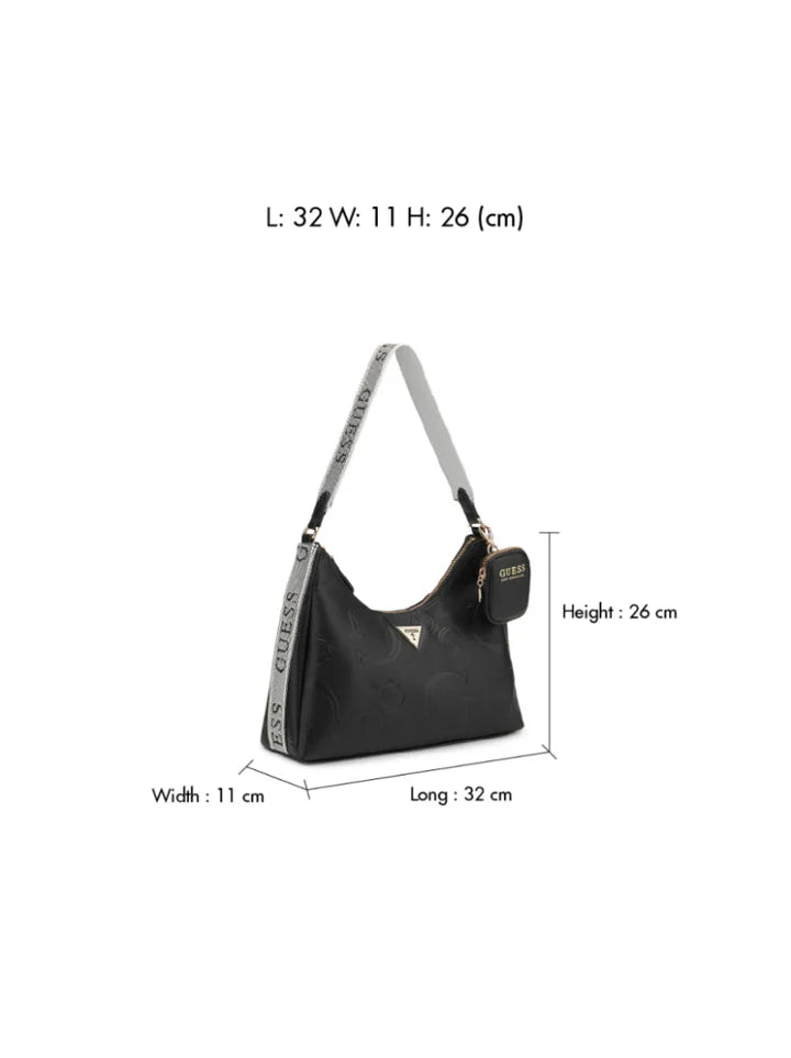 Guess Emerie Shoulder Bag Black (8025750732889)