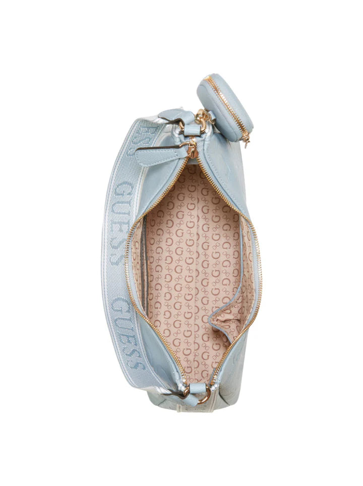 Guess Emerie Shoulder Bag Pale Denim (8025750995033)