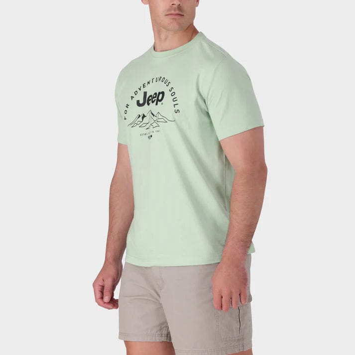 Jeep T Shirt Jeep Men's Fashion Graphic Tee Green (7803575861337)