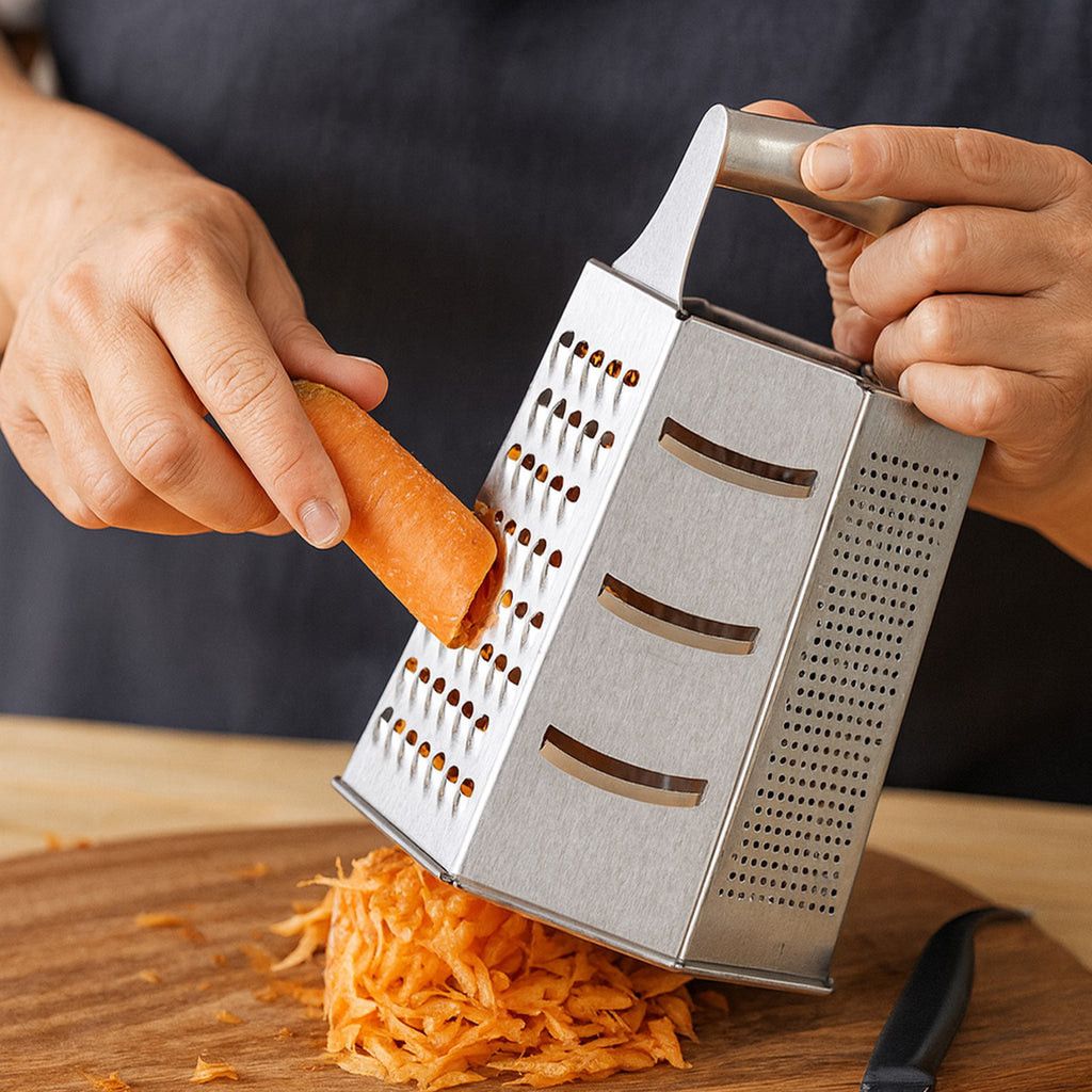 Regent Kitchen Grater 6-sided Stainless Steel, 195mm 21136.