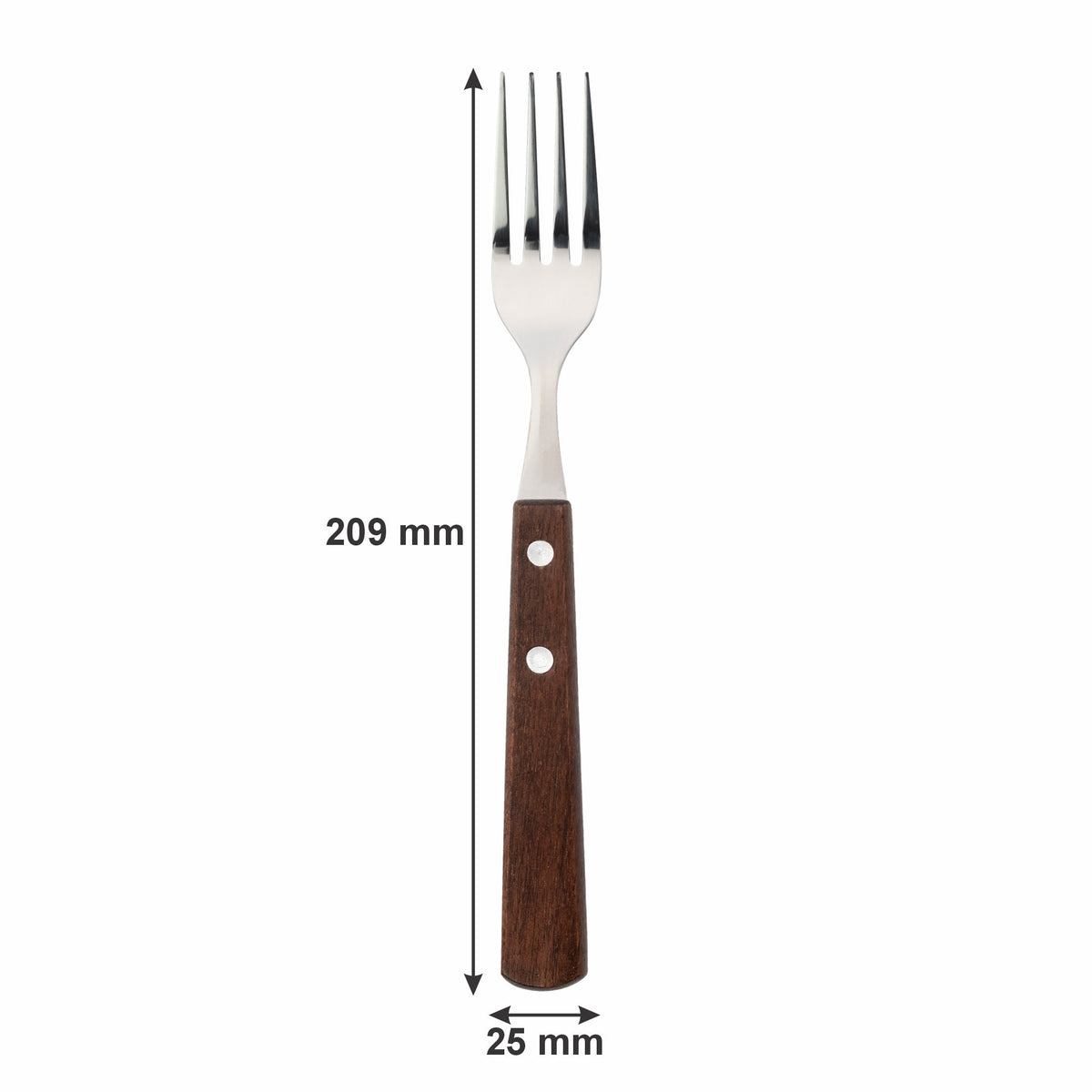 Regent Kitchen Forks With Wooden Handles 4 Piece, 209mm 21201