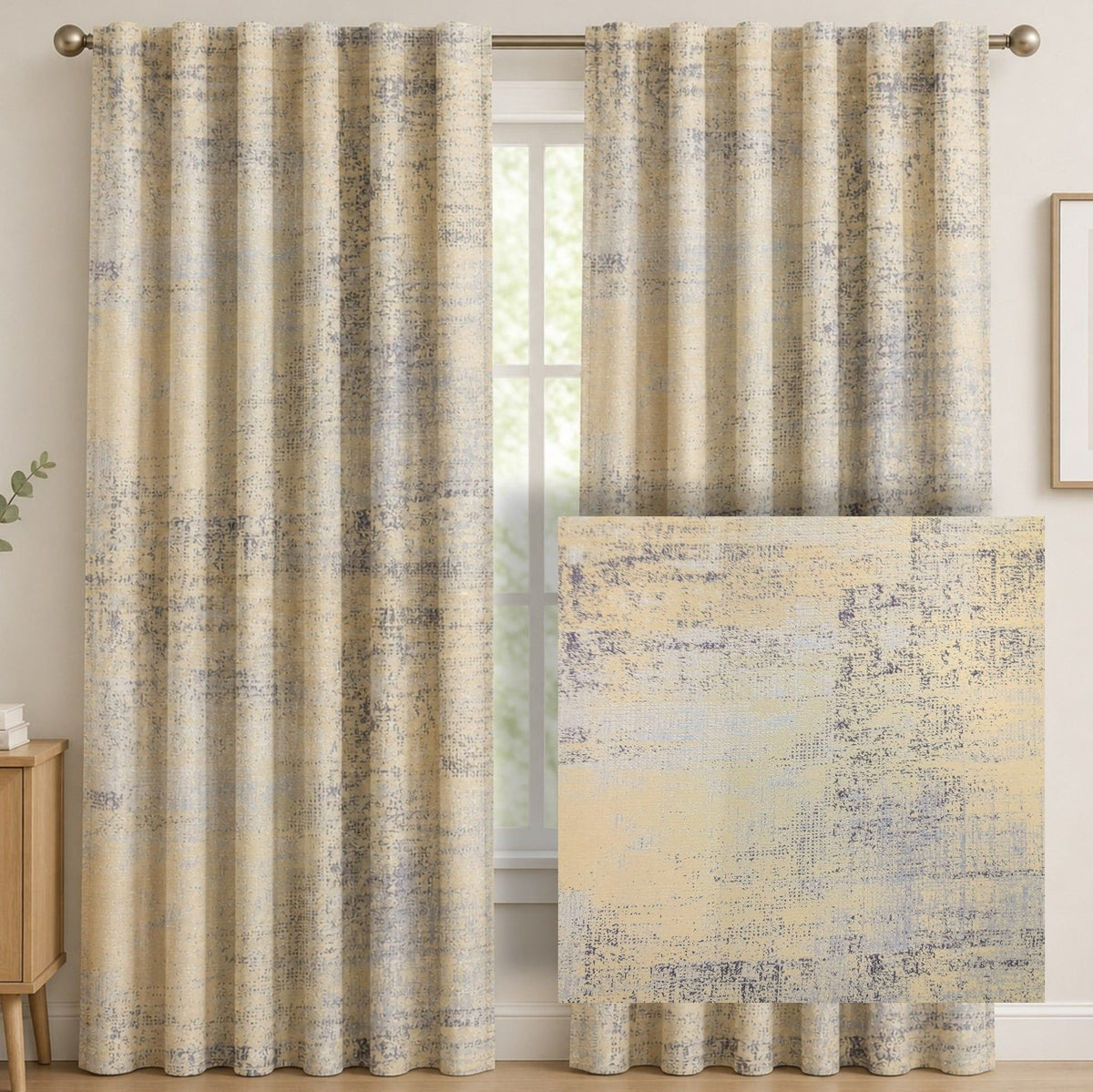 Fabric Jacquard Curtaining H732 2-Tone 280 cm.