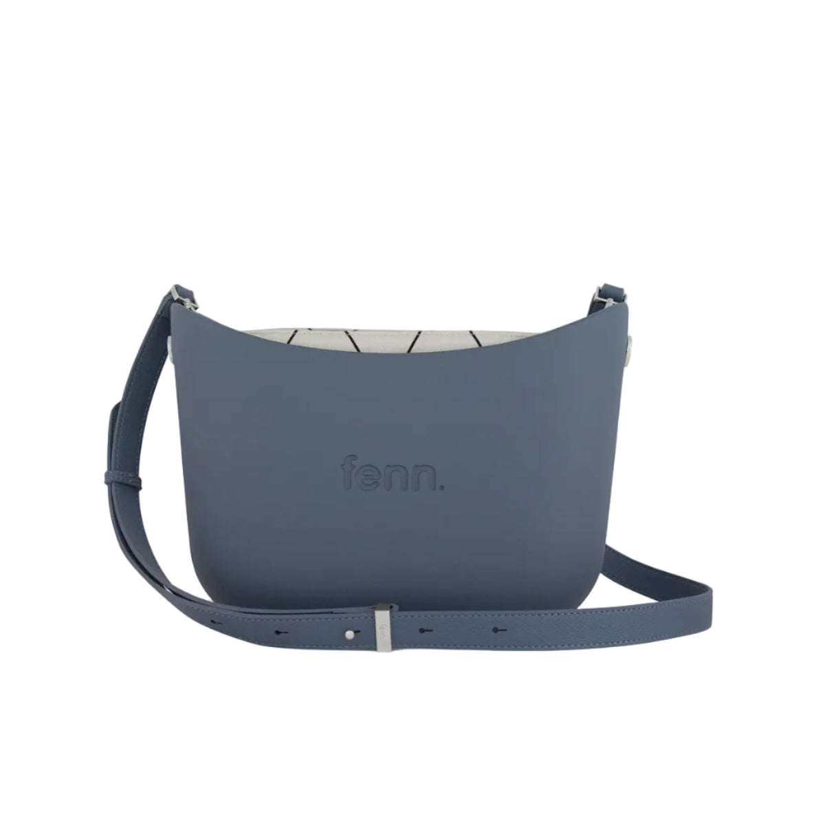 Fenn Original Everyday Messenger Bag With Adjustable Faux Leather Strap-Denim 024-015.