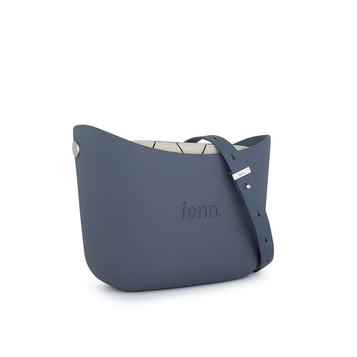 Fenn Original Everyday Messenger Bag With Adjustable Faux Leather Strap-Denim 024-015.