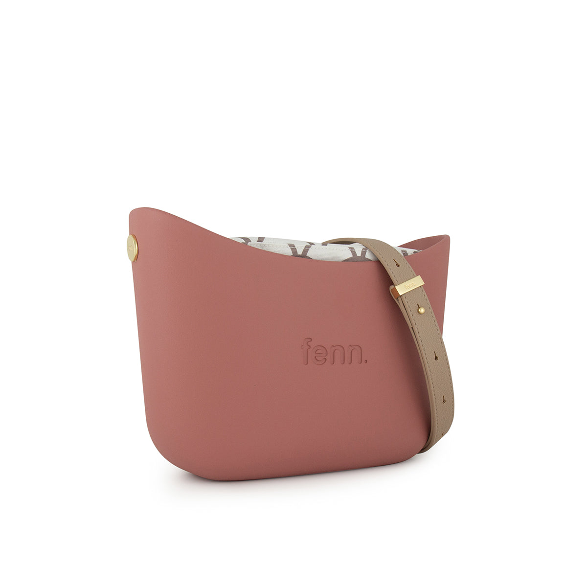 Fenn Original Everyday Messenger Bag With Adjustable Faux Leather Strap-Pink 024-016.