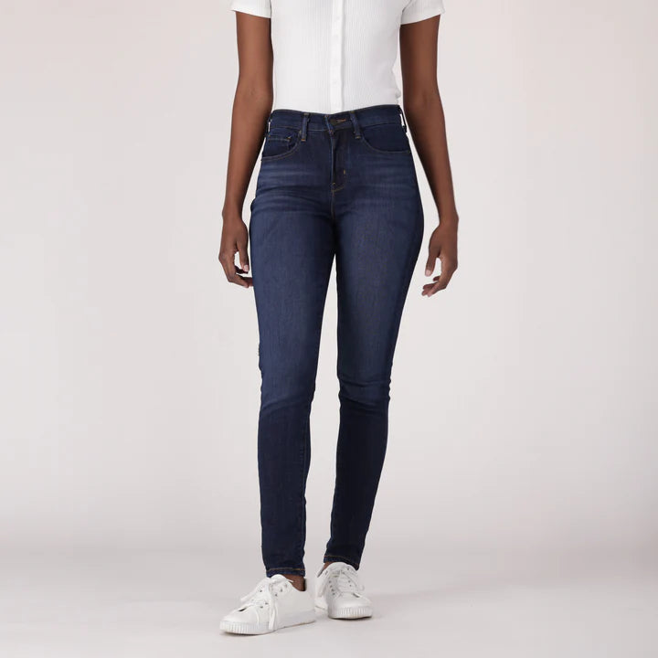 Levi's  Women's Curvy High Rise Super Skinny Dark Indingo Worn In (8015791784025)