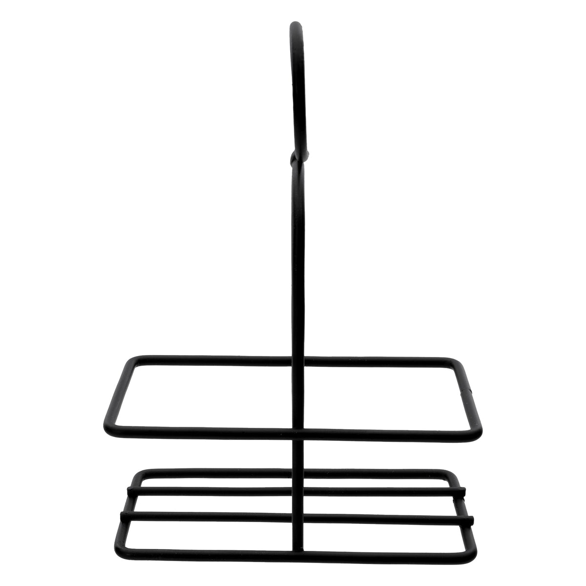 Regent Glass Black And White Salt & Pepper Shakers In A Black Caddy 3 Piece Set 27139