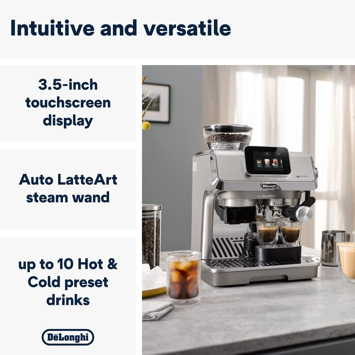 Delonghi La Specialista Touch Manual Pump Espresso Machine EC9455.M
