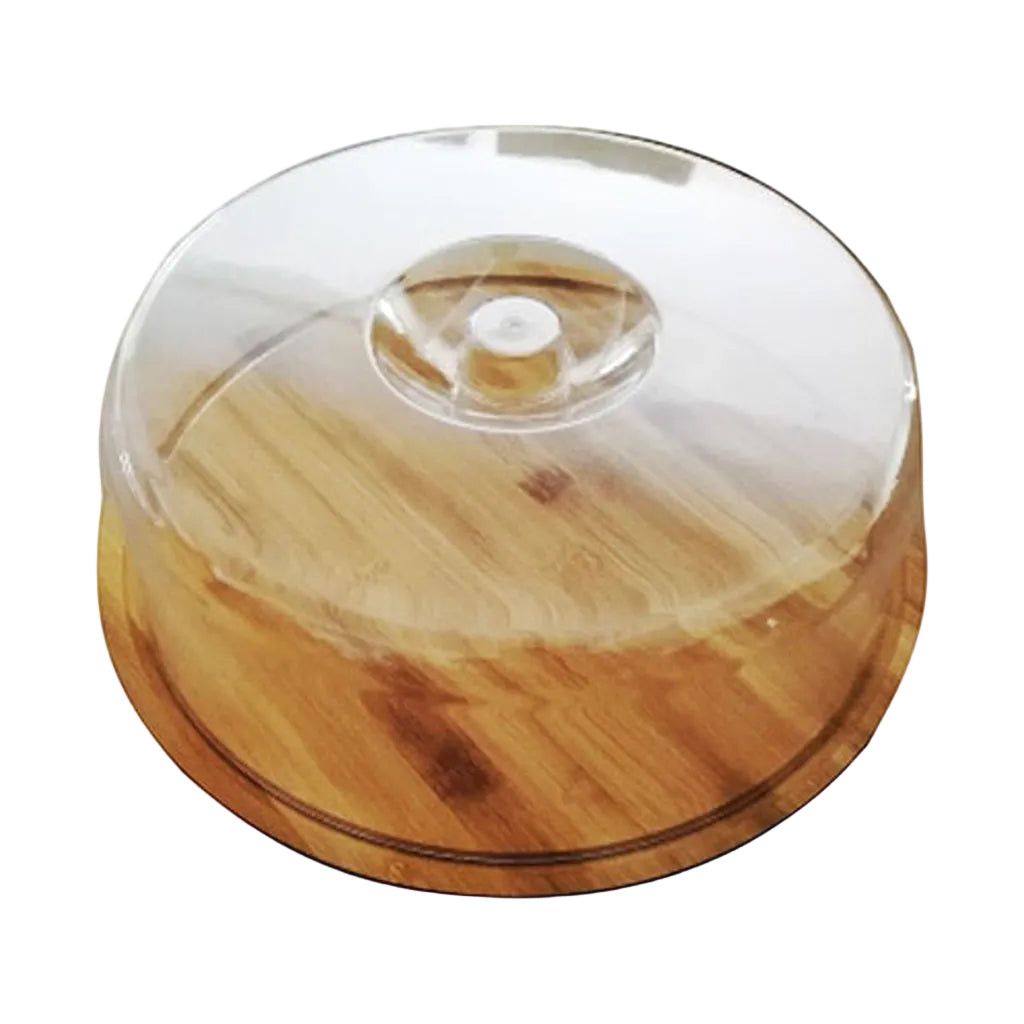 Regent Bamboo Reversable Cutting/serving Board With Dome Cover, 280mm Dia 30188.