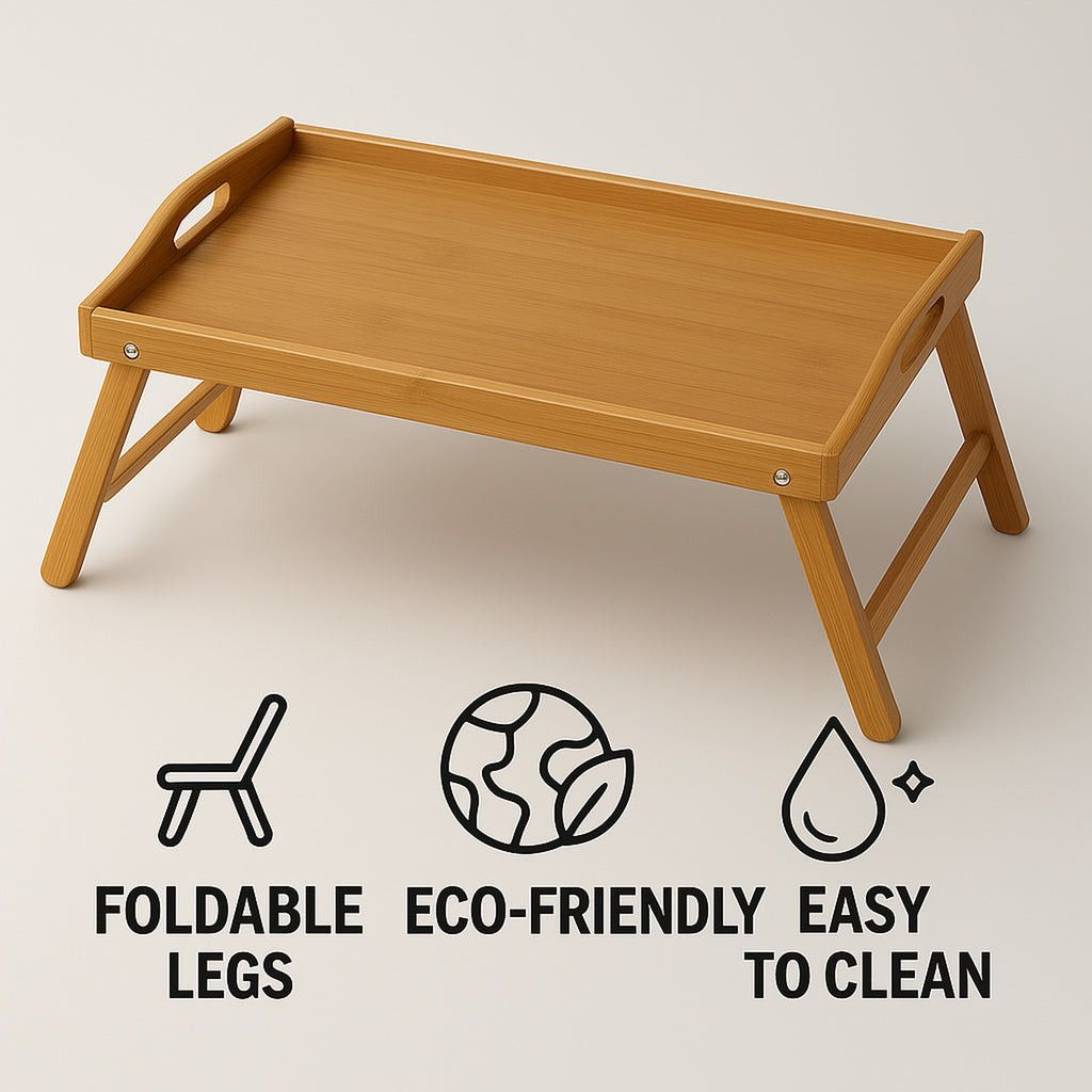 Regent Bamboo Bed Tray With Foldable Legs 30189.