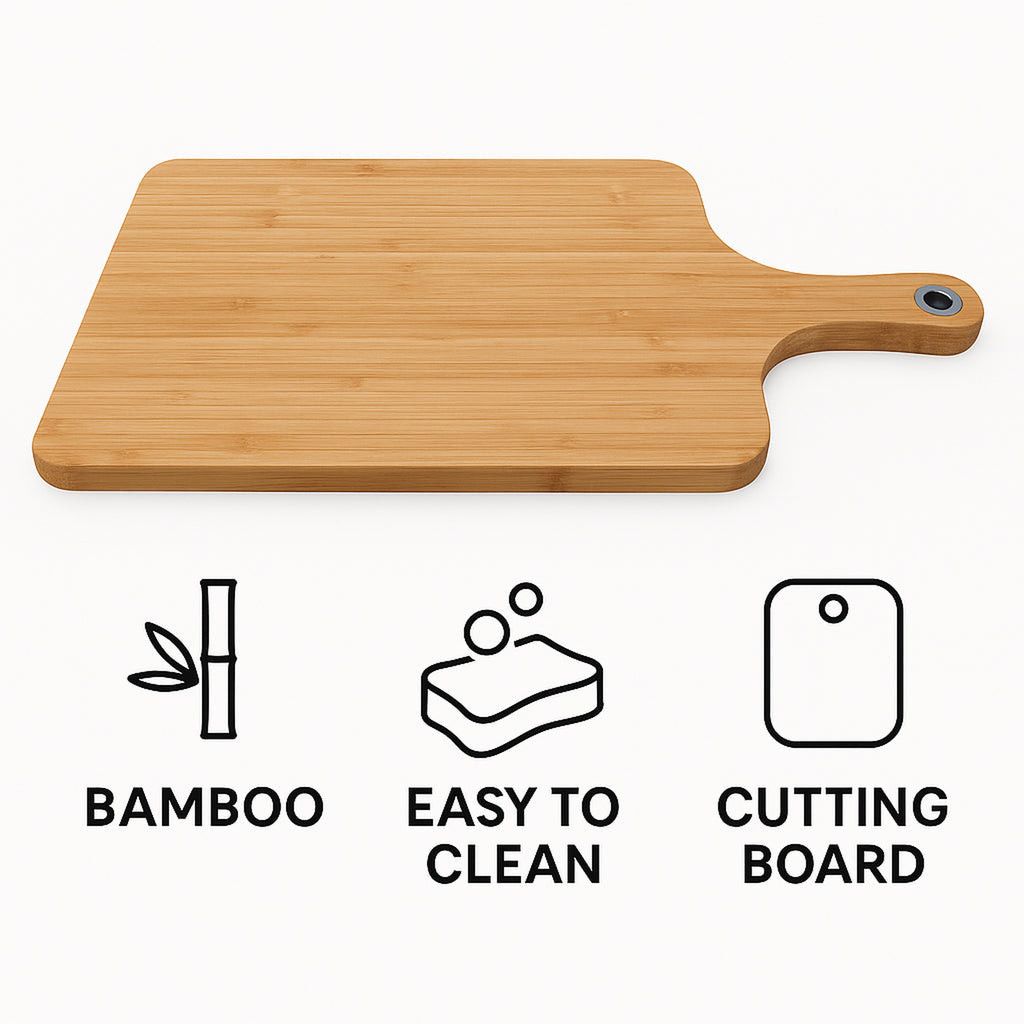 Regent Bamboo Paddle Cutting Board 460x220x15mm 30197.