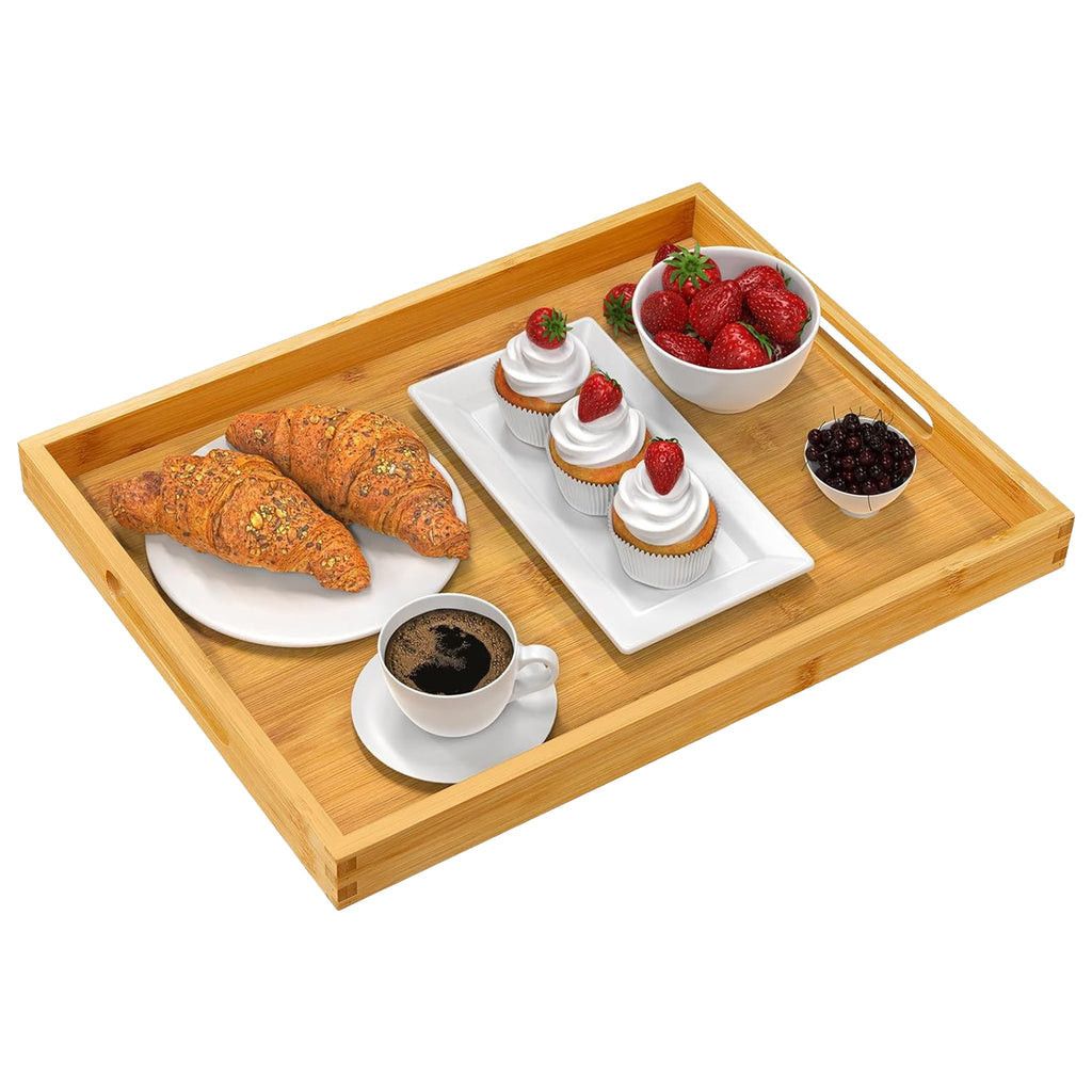 Regent Bamboo Trays With Handle 2 Piece Set 30204.