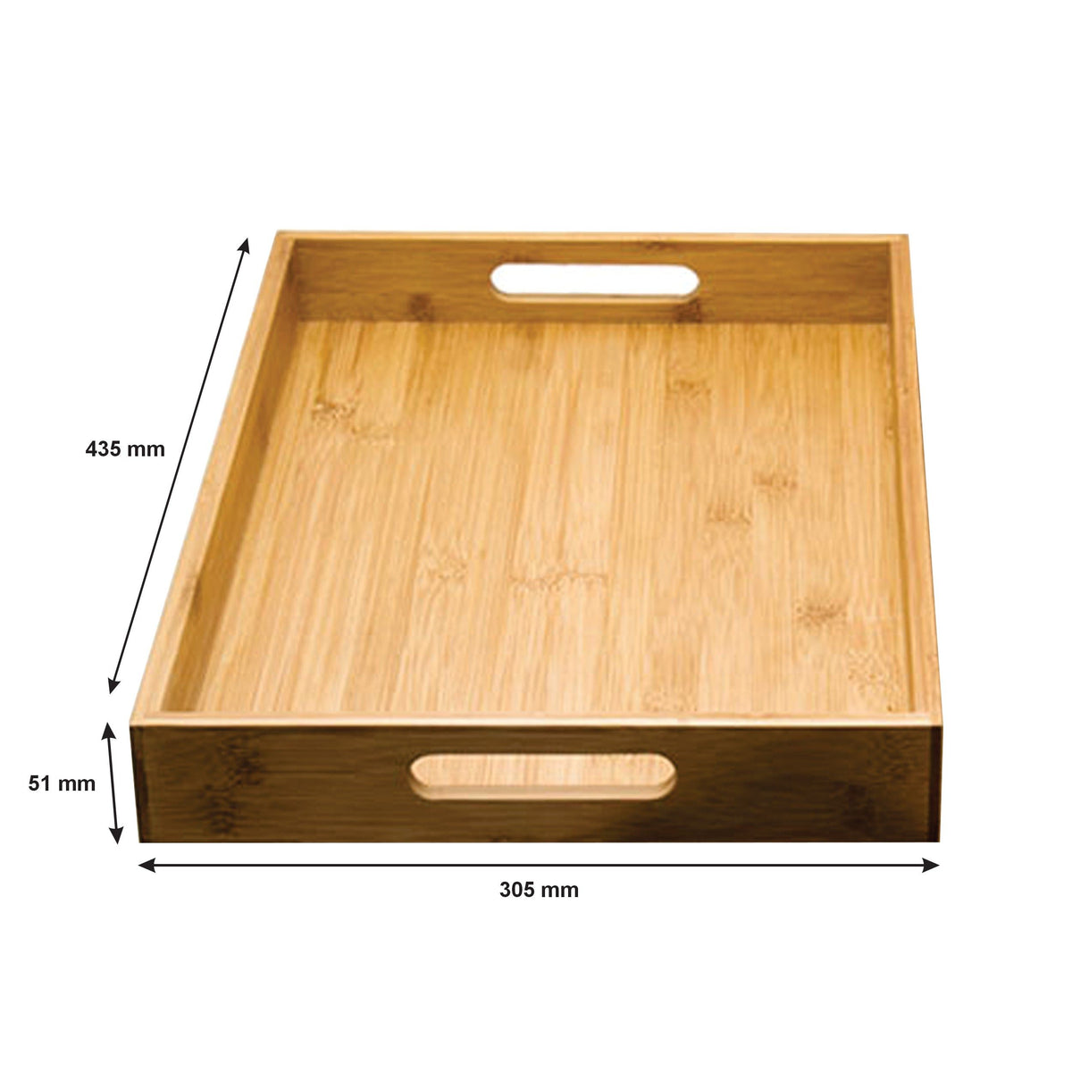 Regent Bamboo Trays With Handle 2 Piece Set 30204.
