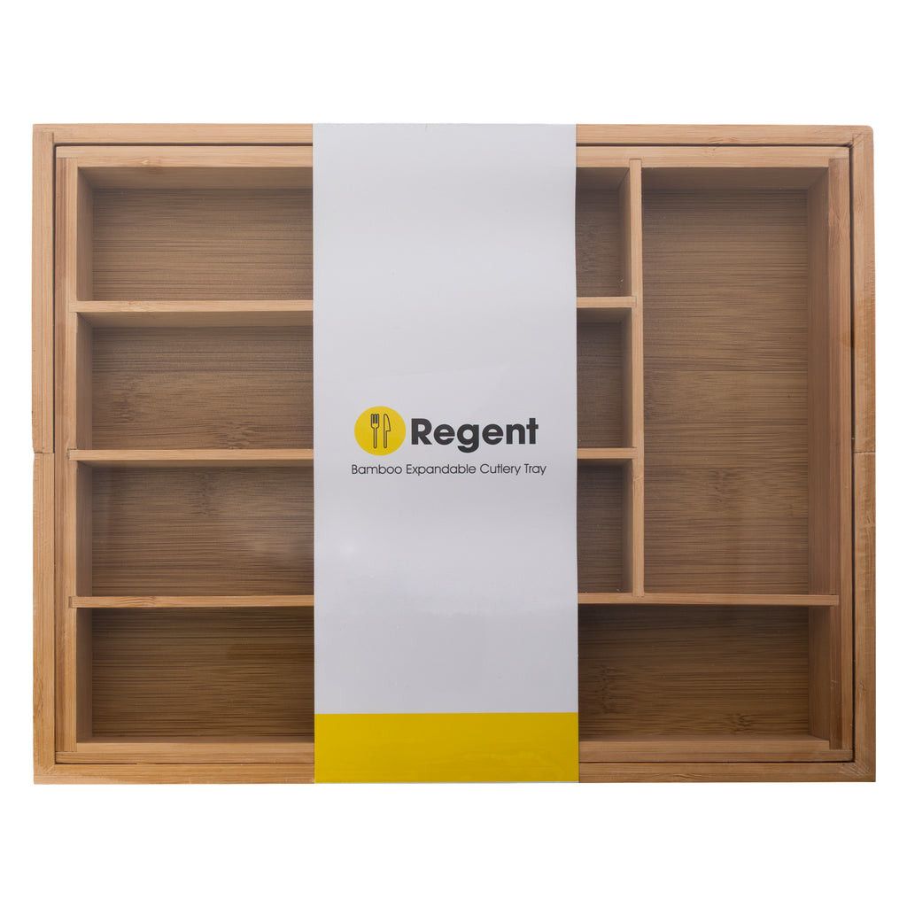 Regent Bamboo Expandable Cutlery Tray 400/260x320mm 30209.