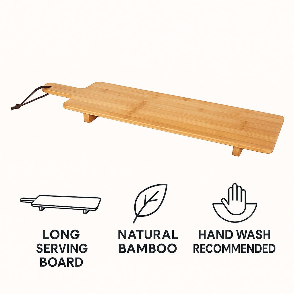 Regent Bamboo Long Serving Paddle On Feet, 580x160mm 30249.