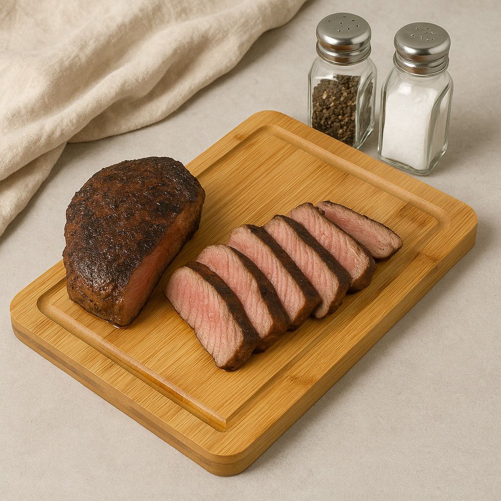 Regent Bamboo Steak Serving Board With Groove 300x200mm 30991.
