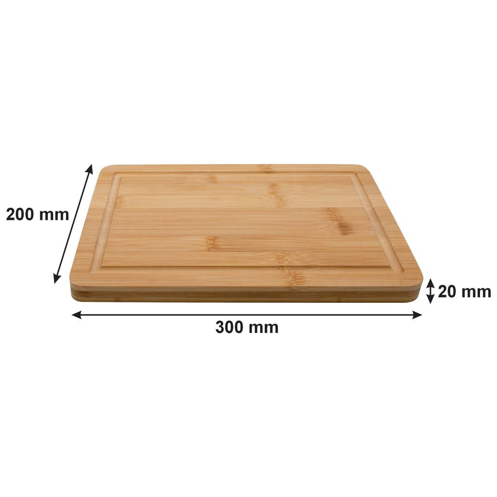 Regent Bamboo Steak Serving Board With Groove 300x200mm 30991.