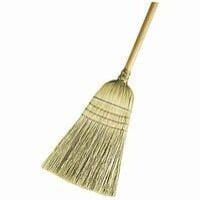 Plasticware Dustpan With Broom Deluxe Broom Grass A3667 (7813654773849)