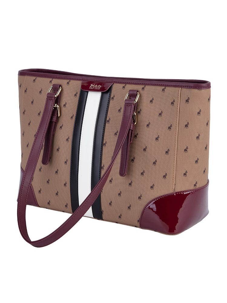 Polo Burgandy Polo Ladies Manhattan Shopper (7429550211161)