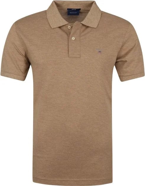 Gant Golf T Shirt S Gant Pique golfer Khaki (7133410918489)