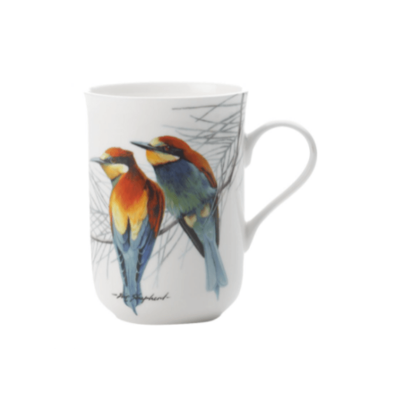 Maxwell & Williams MUG Maxwell & Williams Birds of the World Eric Shepherd Mug 300ML European Bee Eaters (6859280351321)