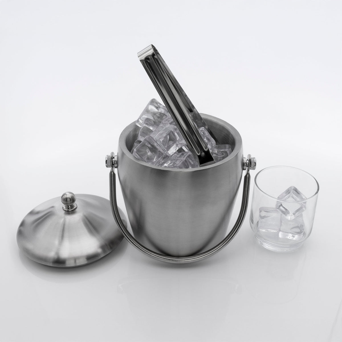 Regent Ice Bucket With Handle & Lid Stainless Steel, 1.20 Litre 41784