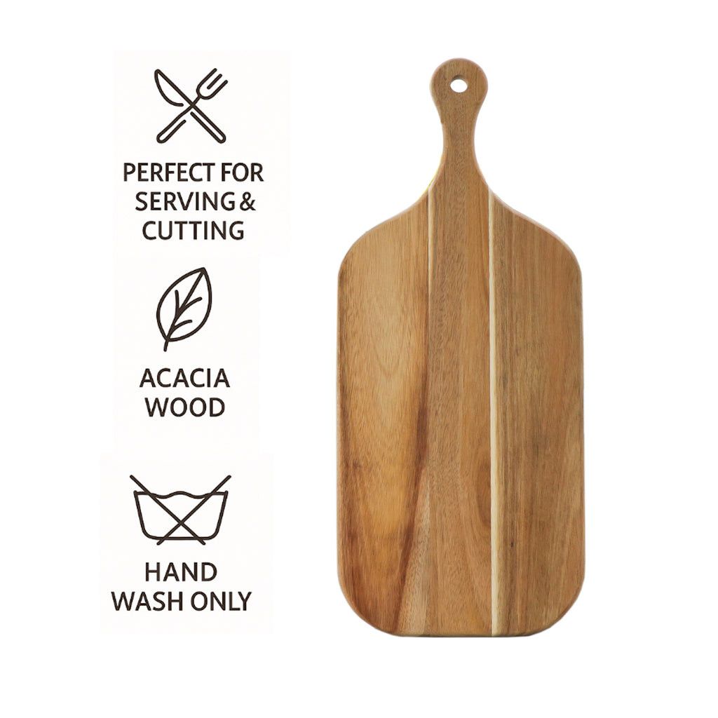Regent Acacia Wood Paddle Serving Board, 470x200mm 41814.