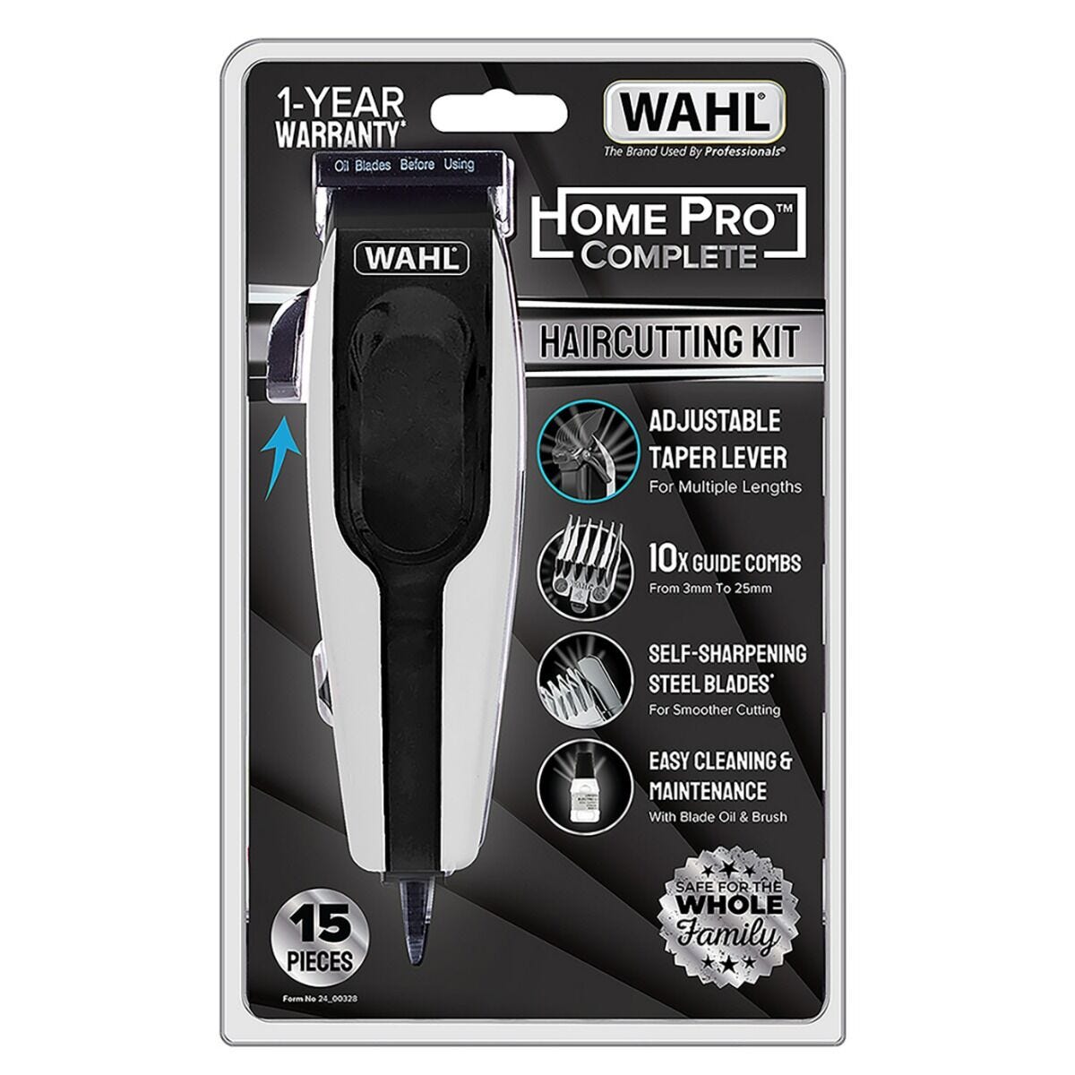 Wahl Home Pro Complete 15 Piece Hair Clipper Kit 9633-616
