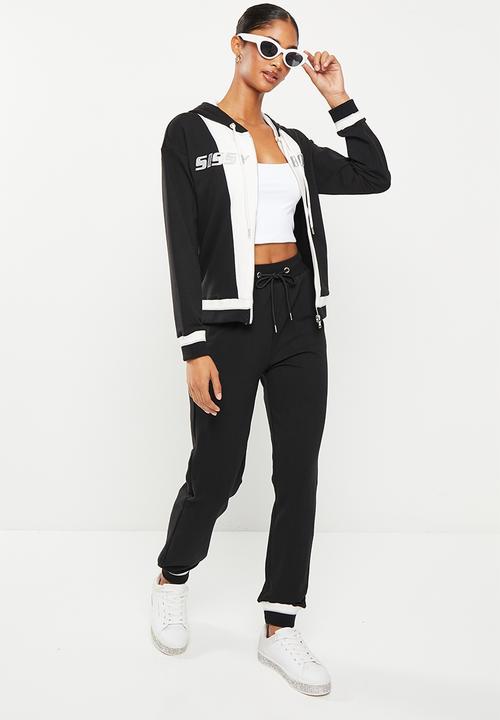 Sissy Boy Ladies Fashion Hooded Jacket Black (7311570829401)