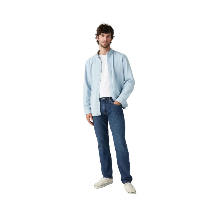 Levi's Men'S 502 Taper Jeans Med Indigo Worn In 295071636