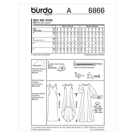 MHC World Habby Burda Pattern 6866 (7508431831129)