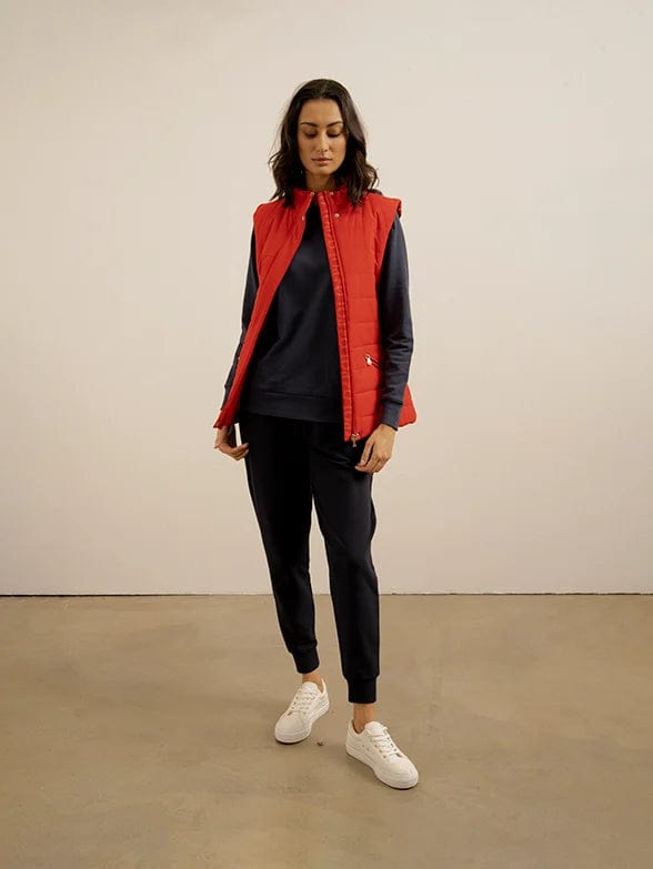 MHC World Polo Women  Short Sleeve  Puffer Jacket Red (7278989705305)