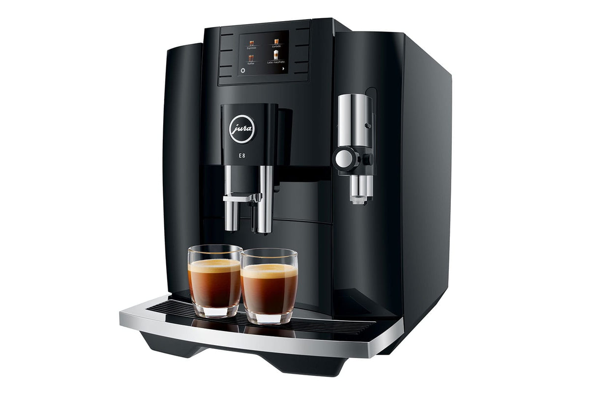 Jura COFFEE MACHINE Jura E8 Automatic One Touch 1450W Bean To Cup Cappuccino Machine (7269536301145)
