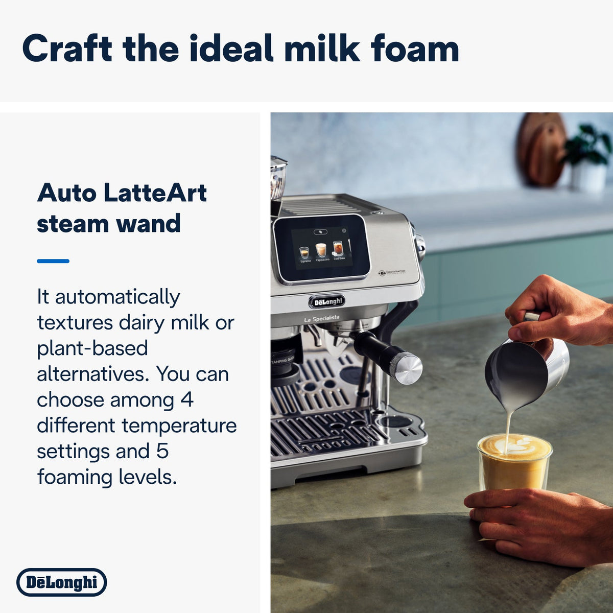 Delonghi La Specialista Touch Manual Pump Espresso Machine EC9455.M