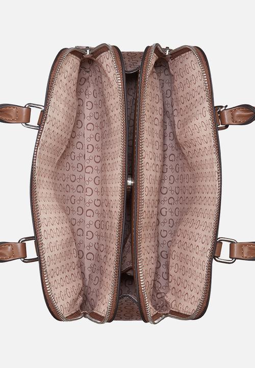 Guess Cordyn Satchel - Cognac (7991225581657)