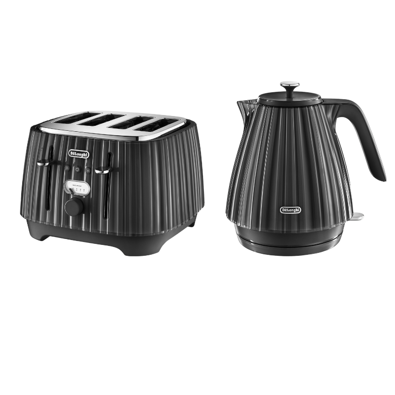 Delonghi TOASTER Delonghi Ballerina Kettle And Toaster Set Black (7400477294681)