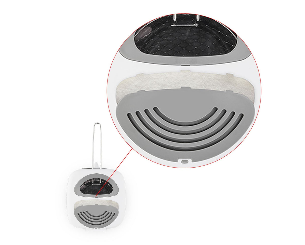 Mellerware Deep Fryer Adjustable Temperature Plastic White 1L 950W Frymaster 27101