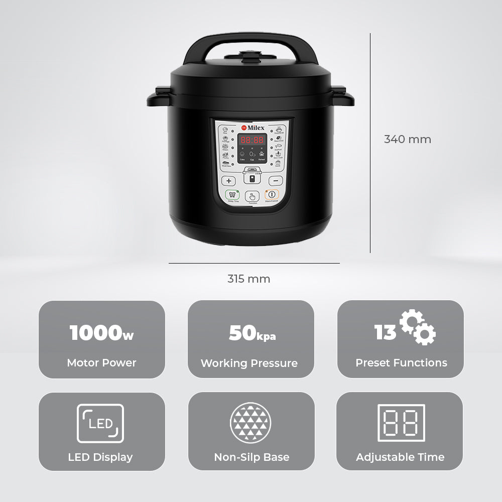 Milex Digital Power Pressure Cooker MPP0031