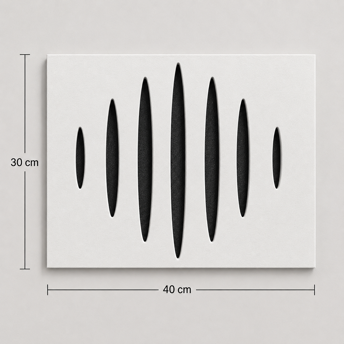 Echo-Less Hybrid Polyester Fibre+Foam Acoustic Panel 30x40x3cm Pack Of 4